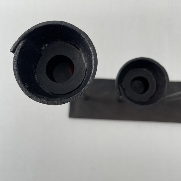 Pottery Barn Rustic Petaluma Brutalist Hammered Iron Multi Taper Candle Holder - Picture 3 of 9